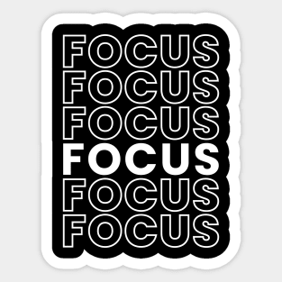 Focus Latter Graphic Sticker